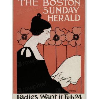 Woman Reading a Newspaper, Ethel Reed