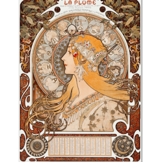 Zodiaque or La Plume (Alphonse Mucha, ca. 1896-1897)