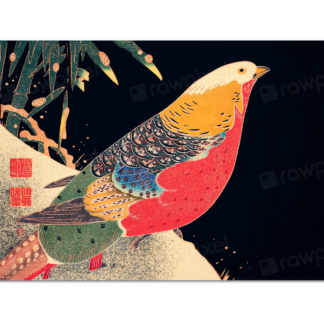 Golden Pheasant in the Snow, Ito Jakuchu